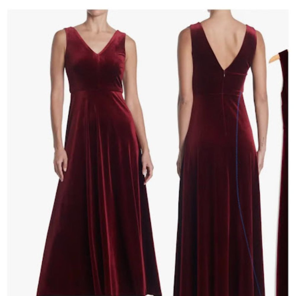 Nordstrom Red Velvet Maxi Dress